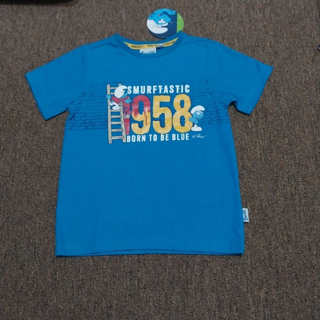 Kaos anak.karakter smurf original
