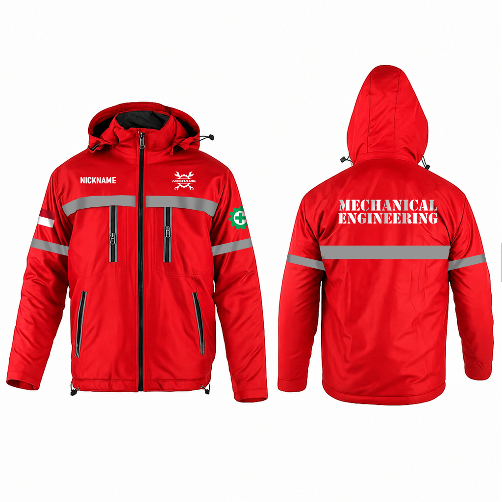 Jaket Mechanical Engineering Jaket Teknisi Mesin Jaket Pria Wanita Unisex Keren Model Terbaru Jaket 