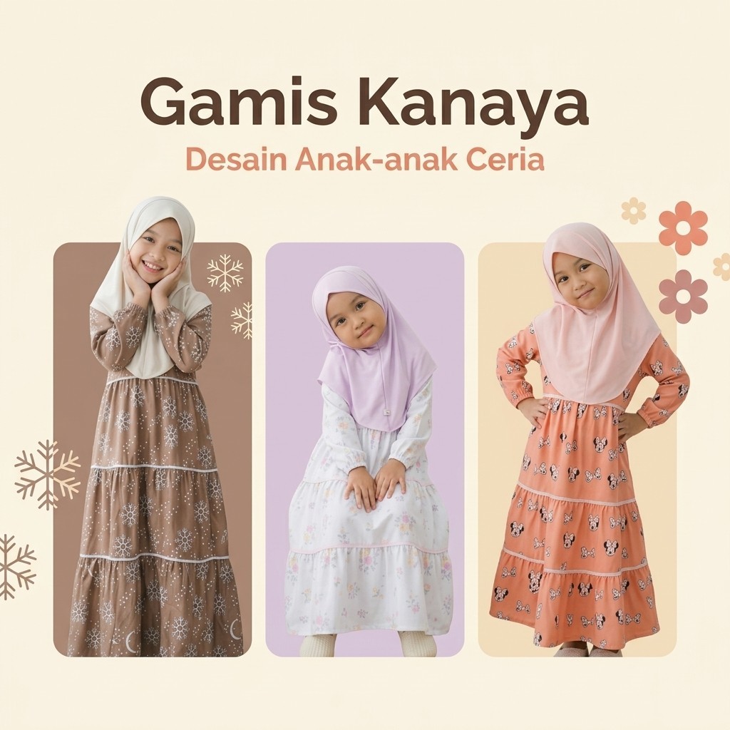 Hijababc - Gamis Anak Mewah Model Princess – Baju Muslim Anak Pesta Super EleganGamis Anak Mewah Mod