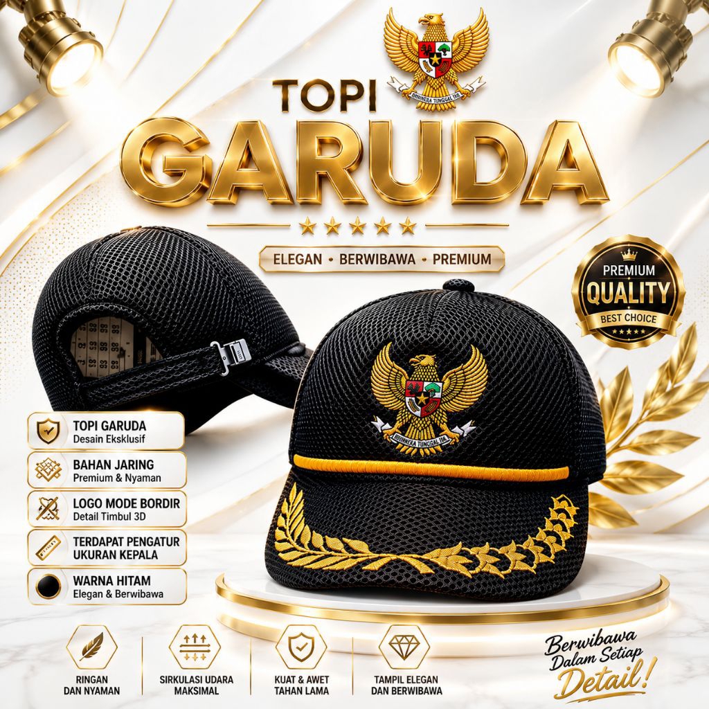 TOPI DINAS LURAH - TOPI PERANGKAT DESA - TOPI ASN - TOPI PNS - TOPI CAMAT - TOPI GARUDA - TOPI KADES