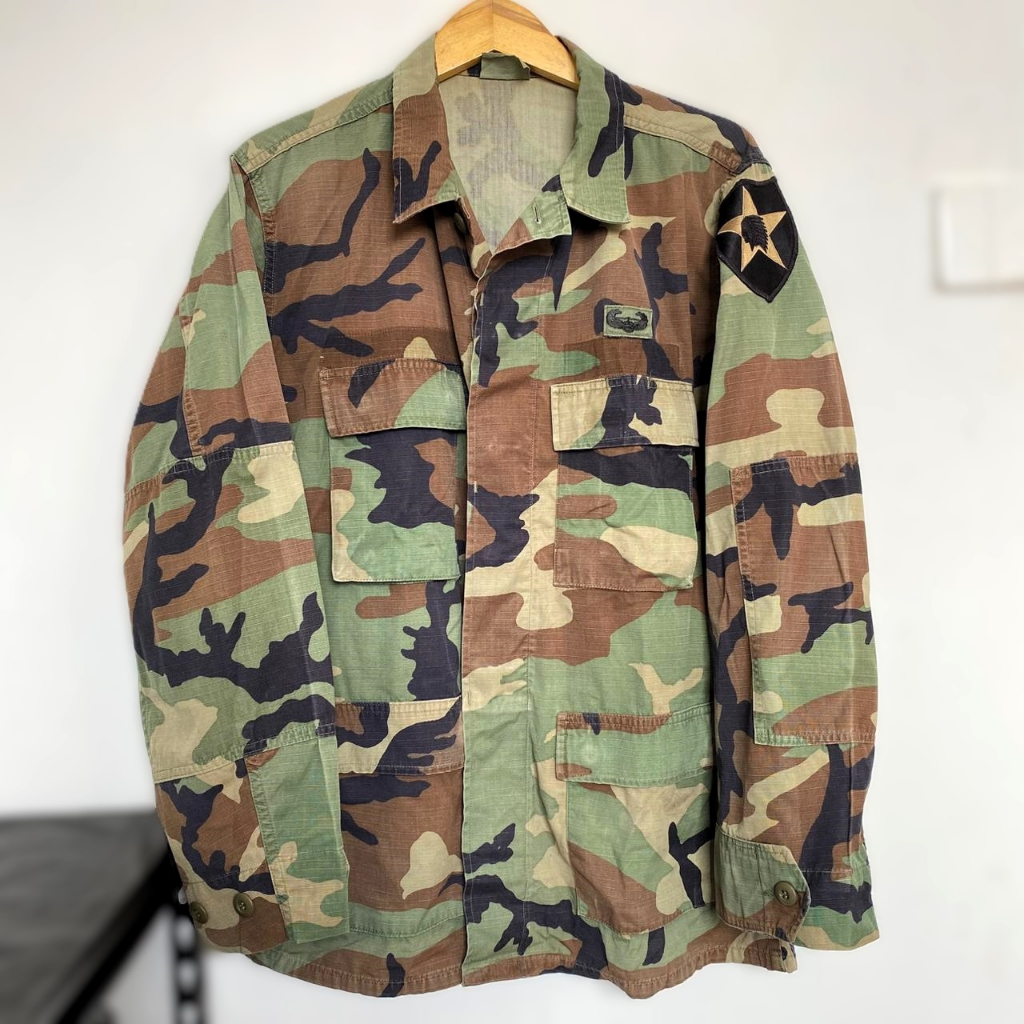Vintage BDU Jacket US Army Woodland Camo 1999 - DJ Manufacturing