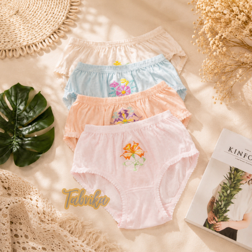 Promo Lusinan 12 PCS CD Celana Dalam Wanita Putri Yuliana Bordir Murah
