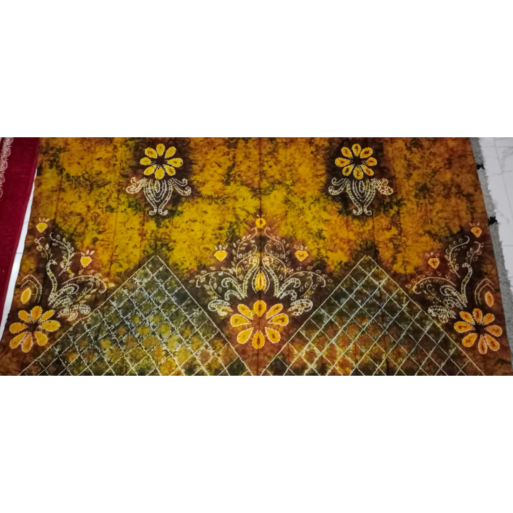 FIA Kain Sasirangan katun satin 2 meter khas banjarmasin Kalimantan Selatan 3 gradasi warna oleh ole