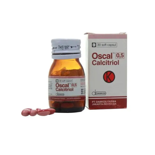 OSCAL 0.5 MCG 1 BOTOL @ 30 KAPSUL LUNAK