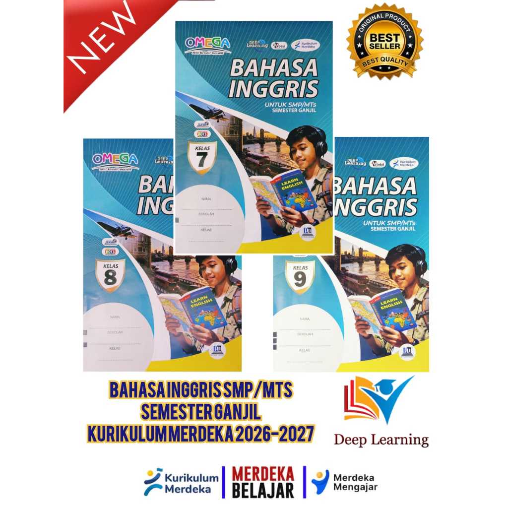 LKS BAHASA INGGRIS SMP/MTS SEMESTER 1 KURIKULUM MERDEKA 2026-2027 || OMEGA DEEP LEARNING