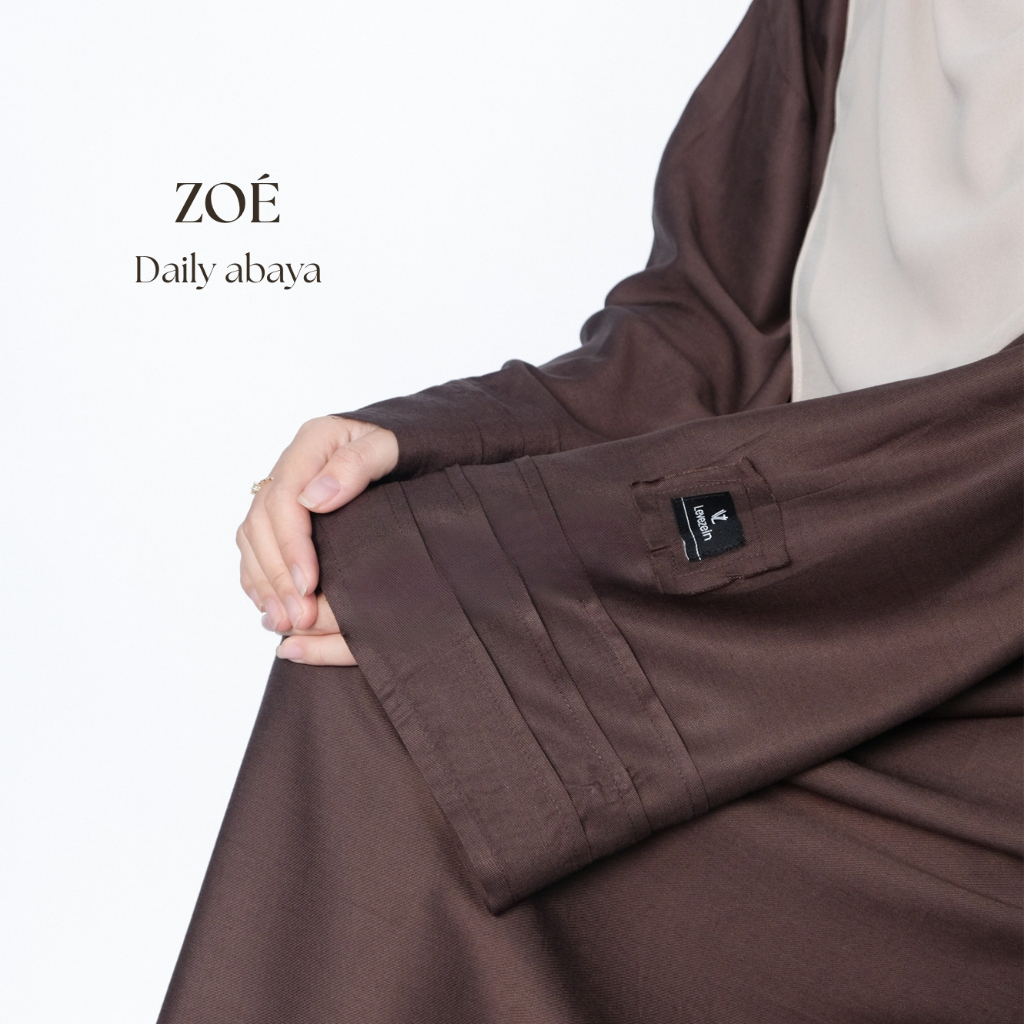 Levezein-Zoe Daily Abaya Bahan Twill Rayon