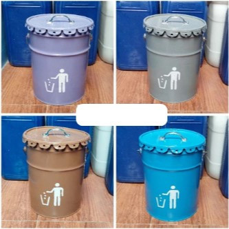Tong Ember Kaleng 20 Liter / 25kg Tempat Bakar Sampah