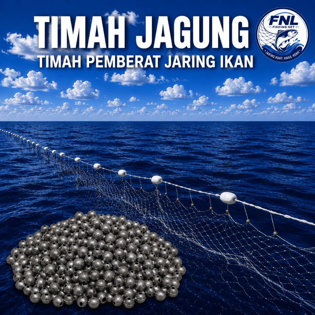 Timah Pemberat Jaring Ikan / Timah Jagung 1KG