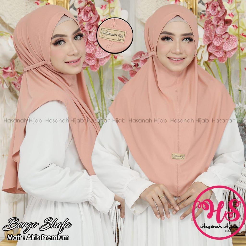 HIJAB HASANAH BERGO SHAFA // HIJAB INSTAN BERGO // HIJAB BERGO SYRIA // HIJAB DAILY // HIJAB GROSIR 