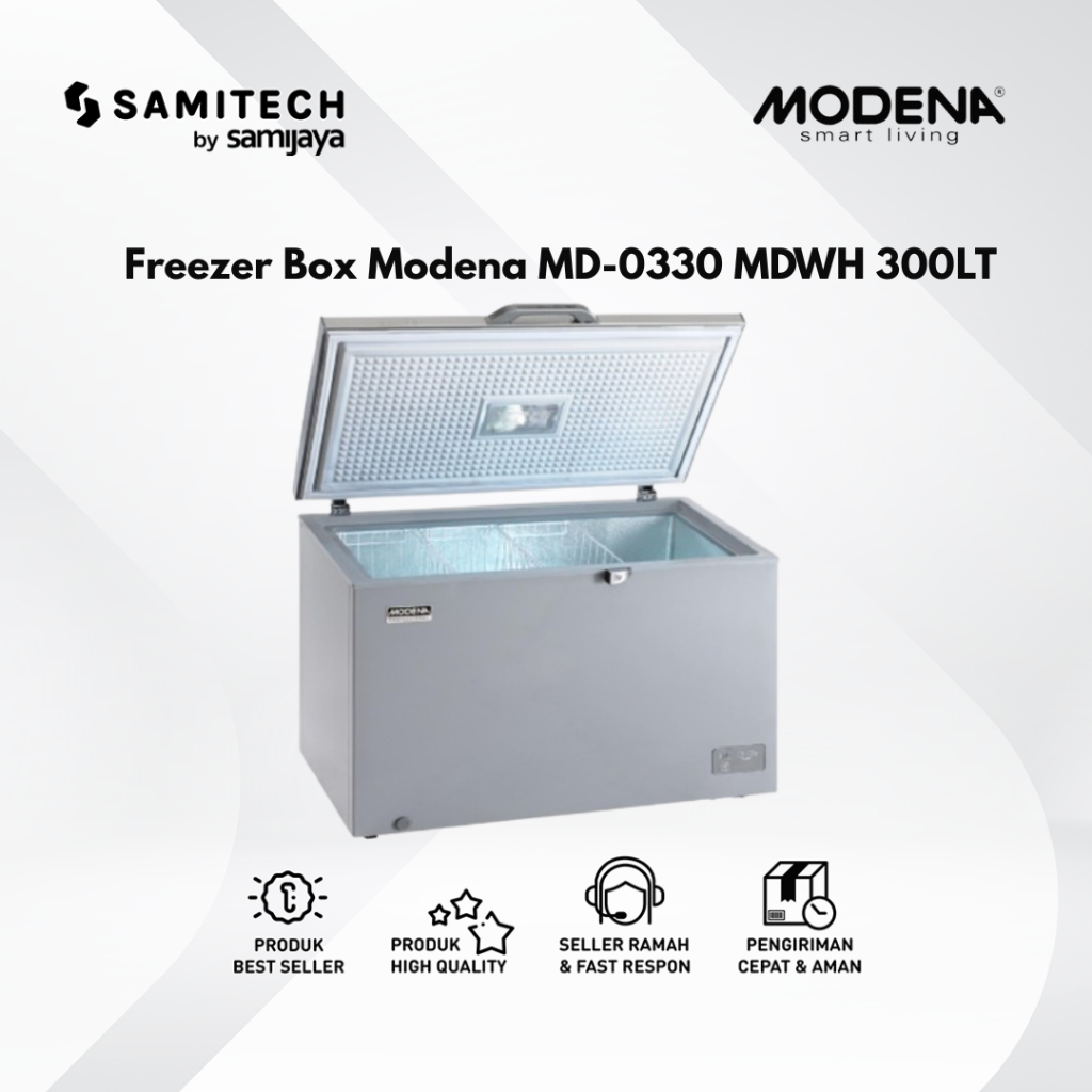 Freezer Box MODENA MD-0330 MDWH / MD 0330MDWH 300 LITER BERGARANSI