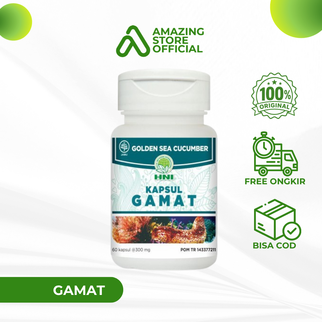 Gamat Kapsul HNI HPAI Original || Herbal Teripang Emas untuk Sendi & Tulang