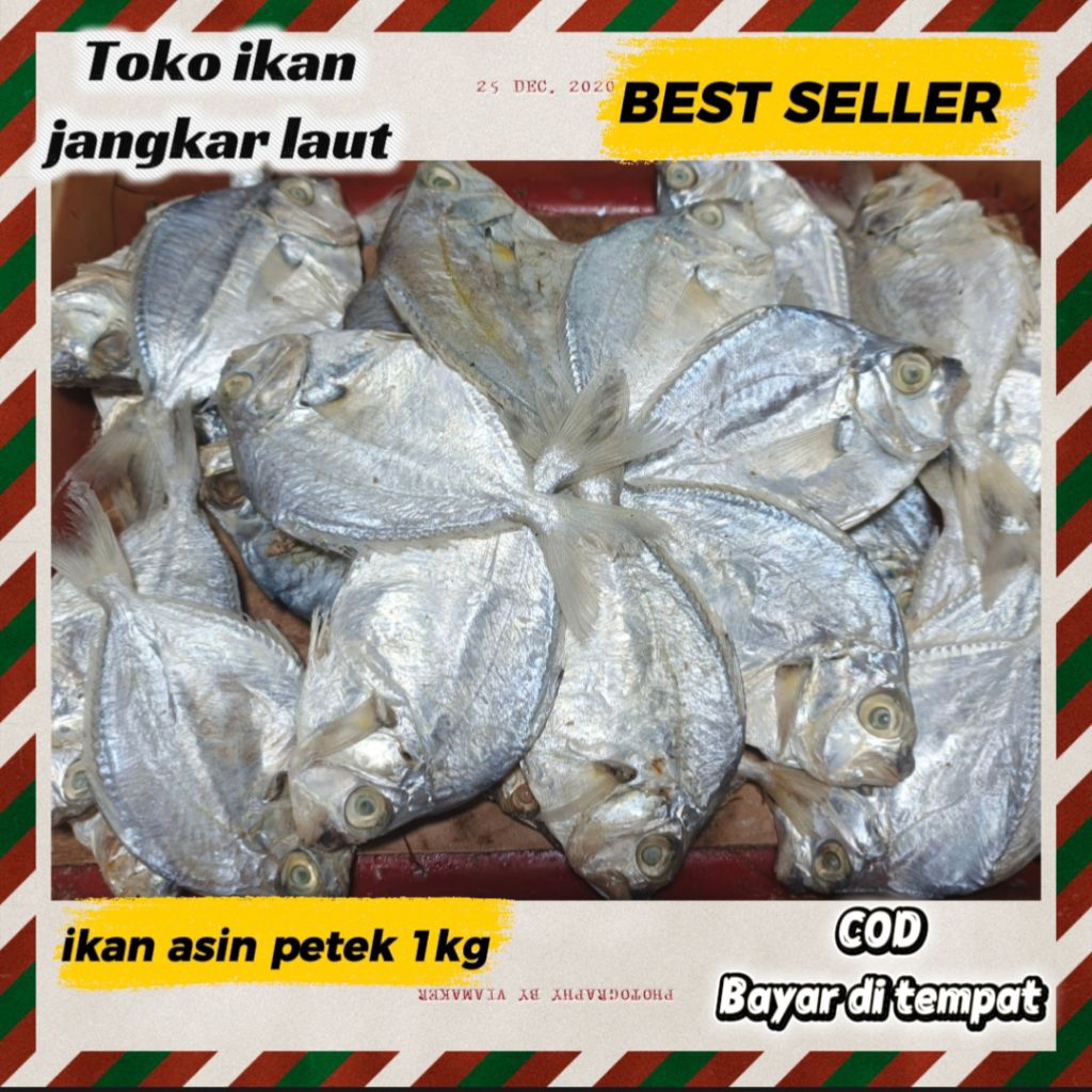 Grosir ikan asin, petek, ikan asin petek ikan petek, berat 1000gr