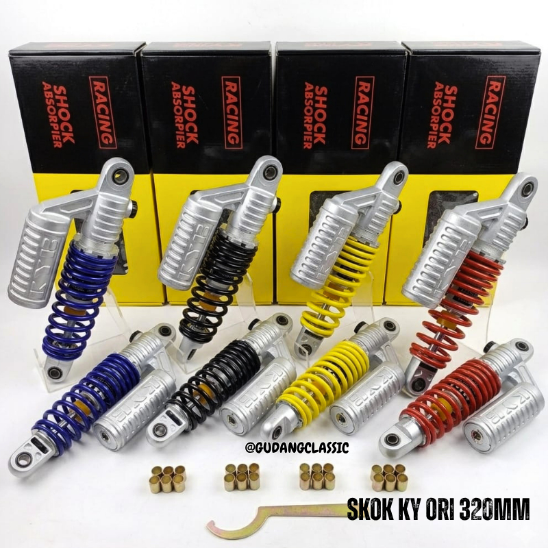 Shockbreaker Tabung KYB Shock sok skok belakang tabung kyb import uk 320mm  Non Klik Pnp CB GL Tiger