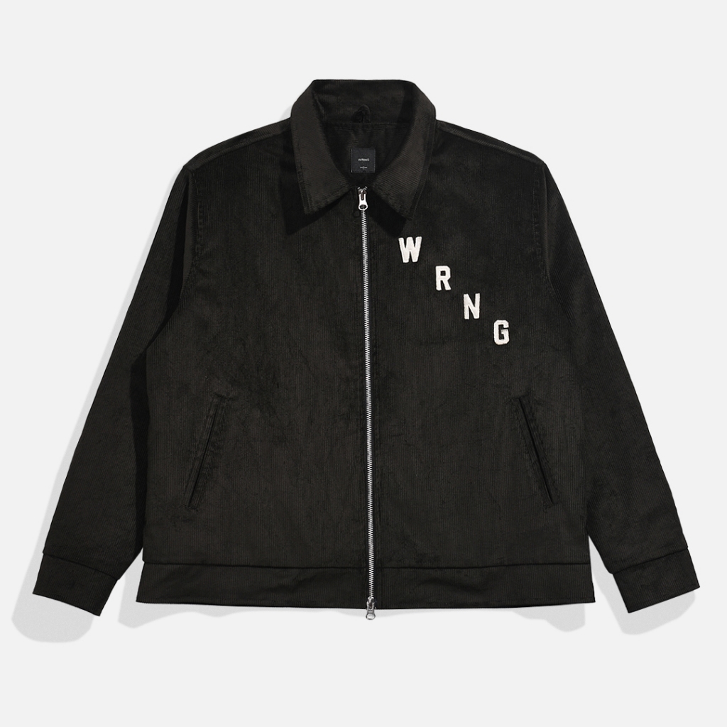 Warning Clothing - Risen Worker Jacket Corduroy Warna Dark Brown & Steel Blue