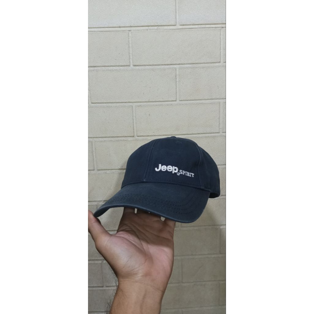 topi simple Jeep spirit original bordir navy model topi bsball