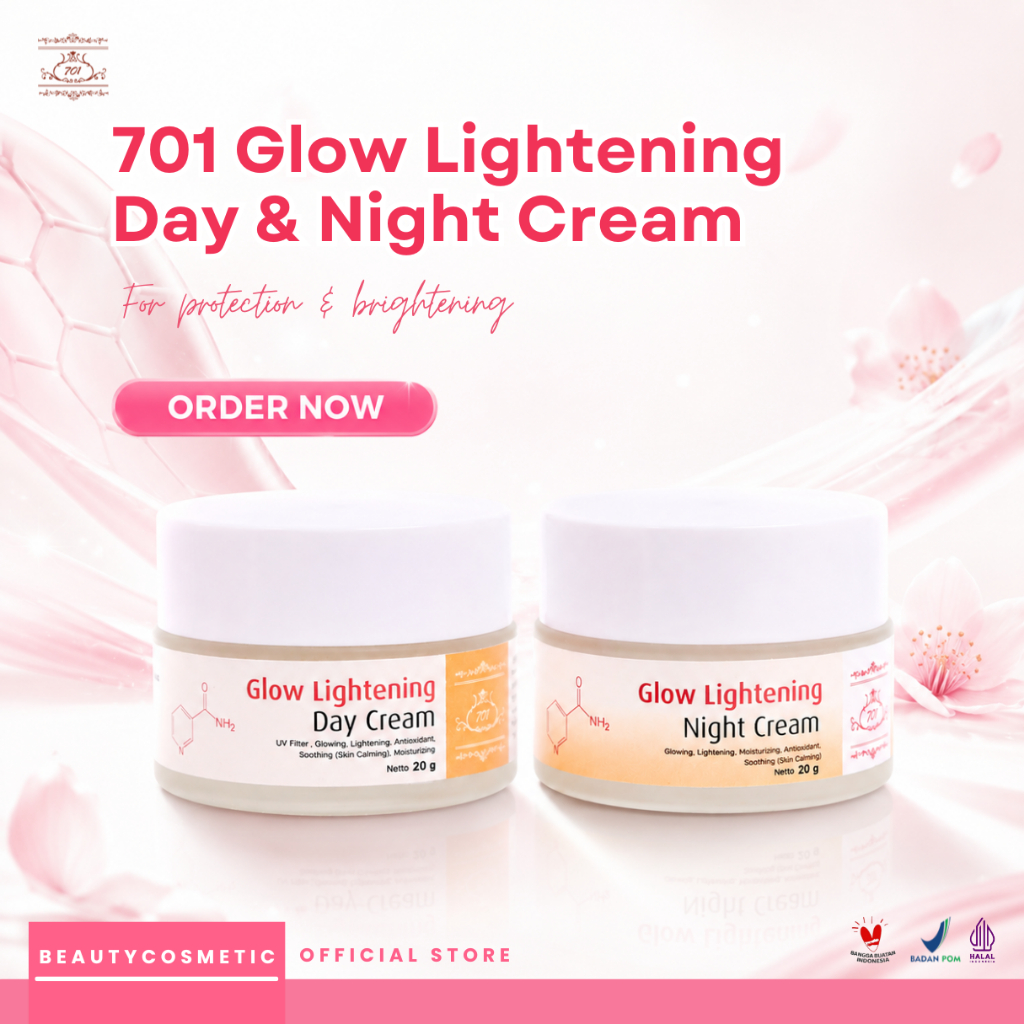 701 Day and Night Cream Collagen Glow Lightening 20 gr Original BPOM