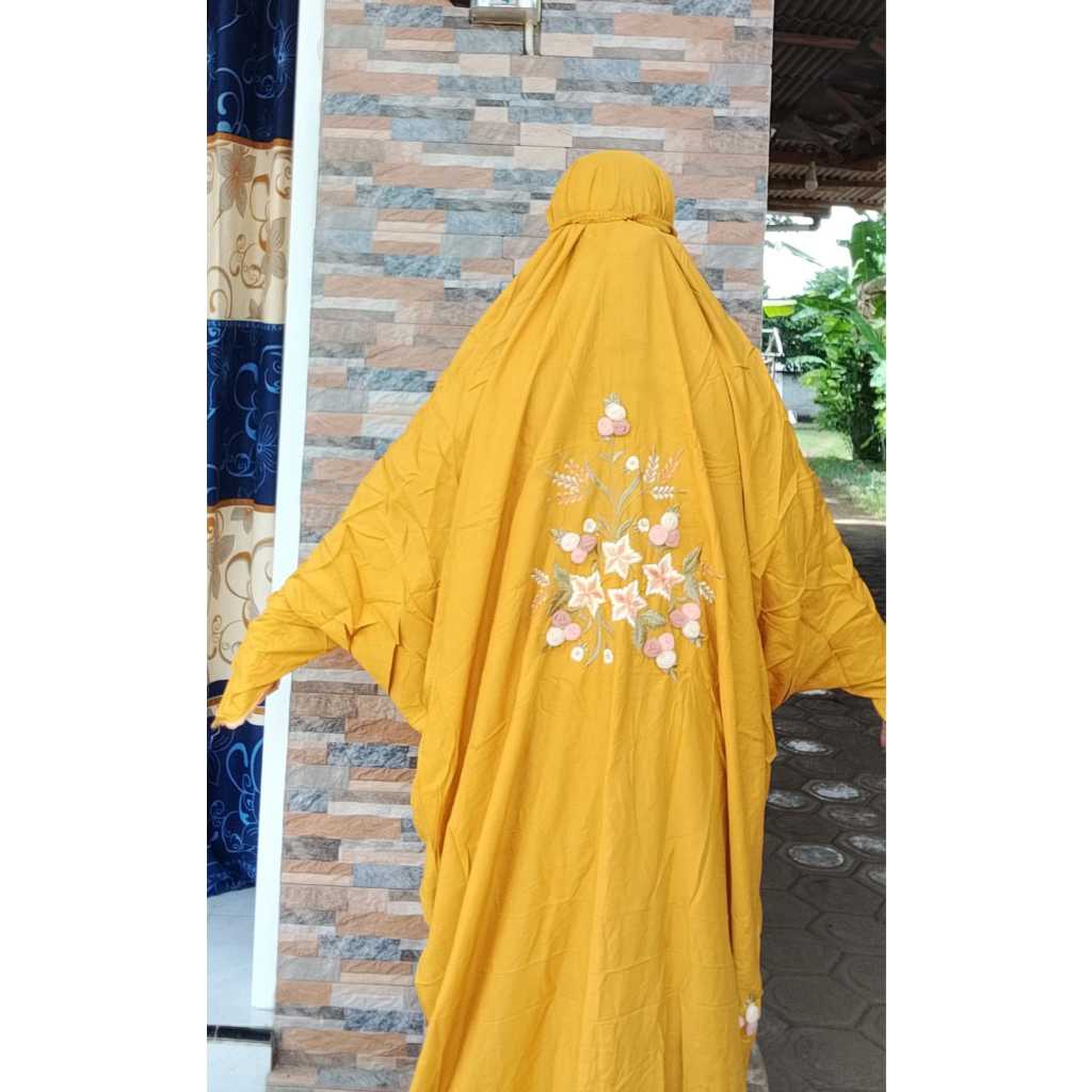 Mukena Terusan Tile Bahan Rayon Twill Premium