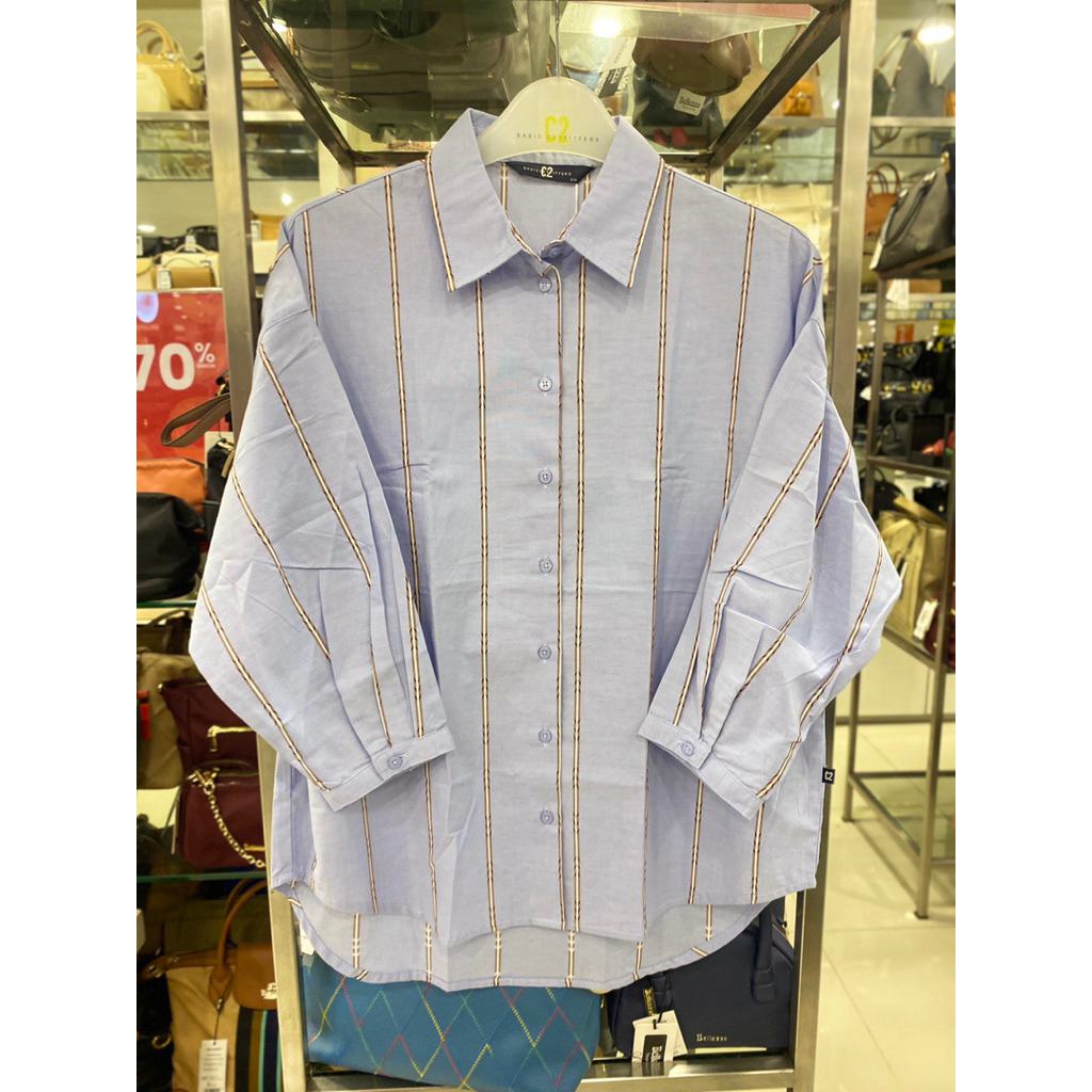 kemeja blouse c2 model oversize ori matahari(2 motif)