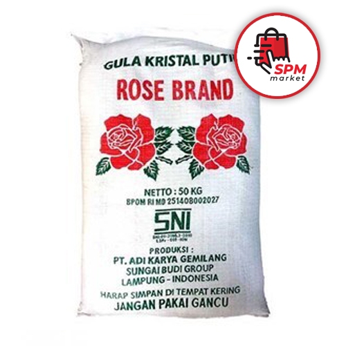 Gula Rose Brand Rosebrand karung 50kg / Gula Pasir / Gula Kristal Putih / Sugar