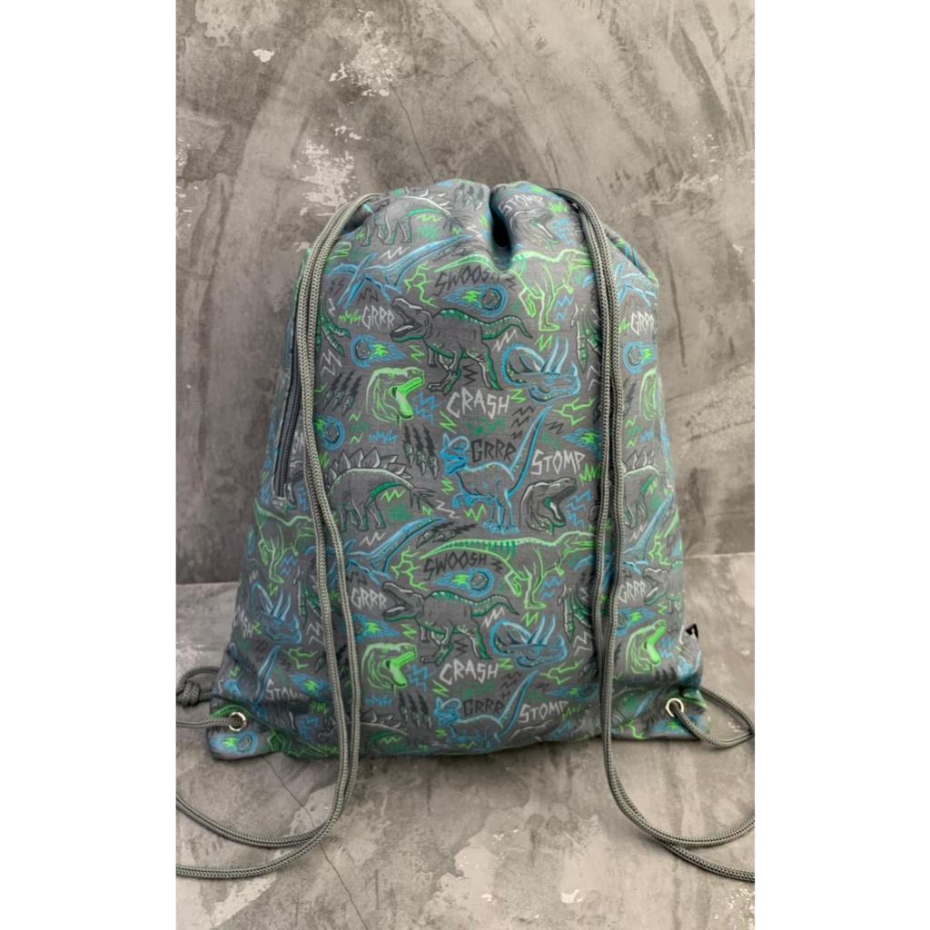 SUPER CHARGE DRAWSTRING DINO - TAS SERUT