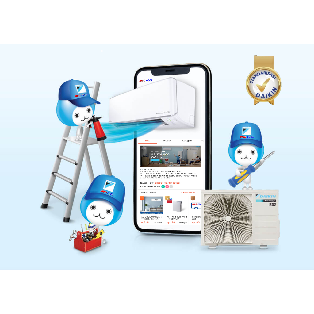 Paket Pemasangan AC Multi S 3 Connections (pipa DAIKIN)