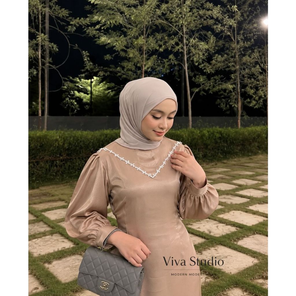 READY STOCK – ADA JUMBO / CALENDULA DRESS SATIN MAXMARA SILK PREMIUM MAXI DRESS SATIN POLOS KOMBINAS