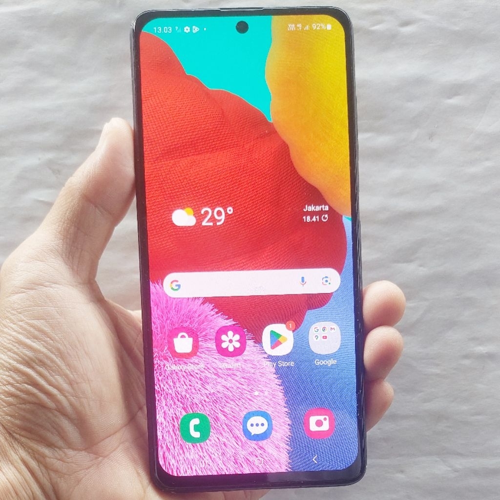 Handphone Hp Samsung Galaxy A51 6/128 NFC Second Eks Resmi Sein Original