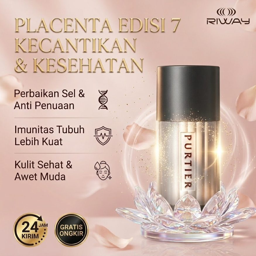 Purtier Placenta Edisi 7 Original 60 Kapsul ORIGINAL Regenerasi Sel & Anti Penuaan Bisa COD
