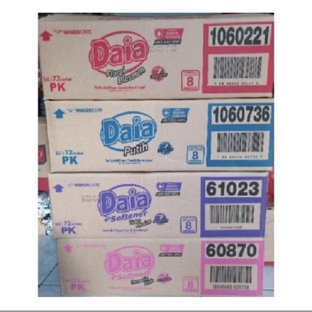 Daia detergen bubuk 1 dus (carton) isi 12 renceng