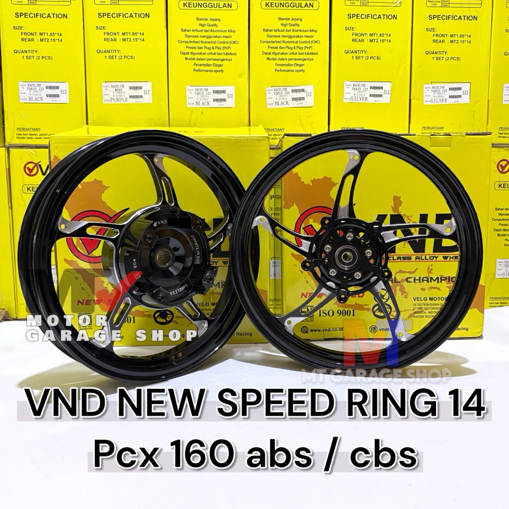 Velg VND NEW SPEED Ring 14 pcx 160 abs / cbs pcx 160 roadsync velg palang 5 bintang laut pcx 160