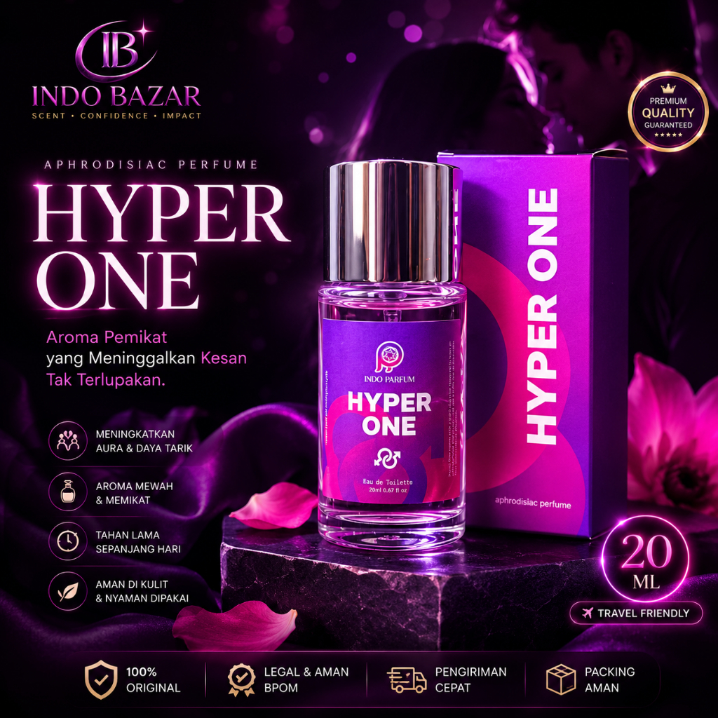 Hyper One Parfum Pemikat Original 20ml Aphrodisiac Perfume Parfum Pria Wanita Unisex Tahan Lama Arom