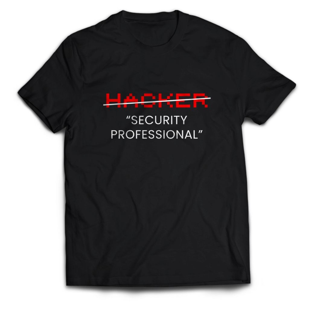 Kaos Pria Hacker SECURITY PROFESSIONAL Dewasa Baju Atasan Unisex PakeKaos