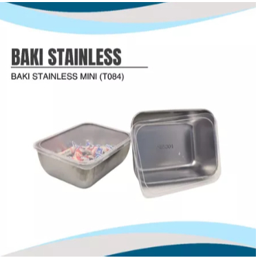 BAKI/BAKI NAMPAN/BAKI NAMPAN STAINLESS/BAKI TUTUP/BAKI TUTUP SERBAGUNA/BAKI STAINLESS TUTUP T084