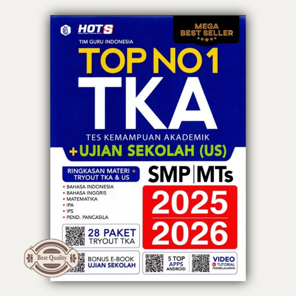 Buku Top No 1 TKA Smp 2025 2026 - Buku Tes TKA Smp