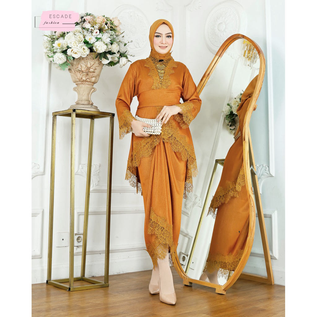 Kebaya modern setelan outer rok lilit