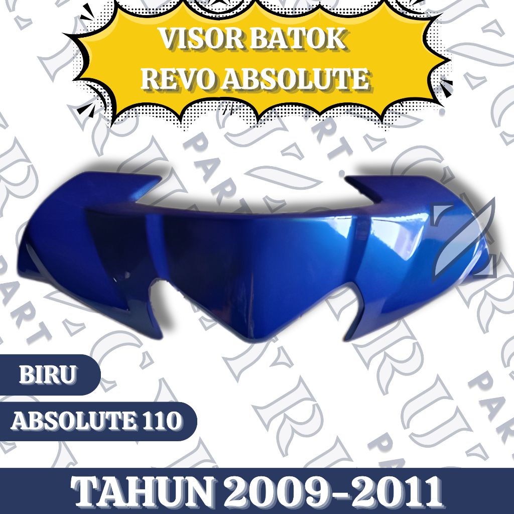 Visor Batok Depan Revo Absolute Revo 110 Tahun 2009 2010 2011 Biru
