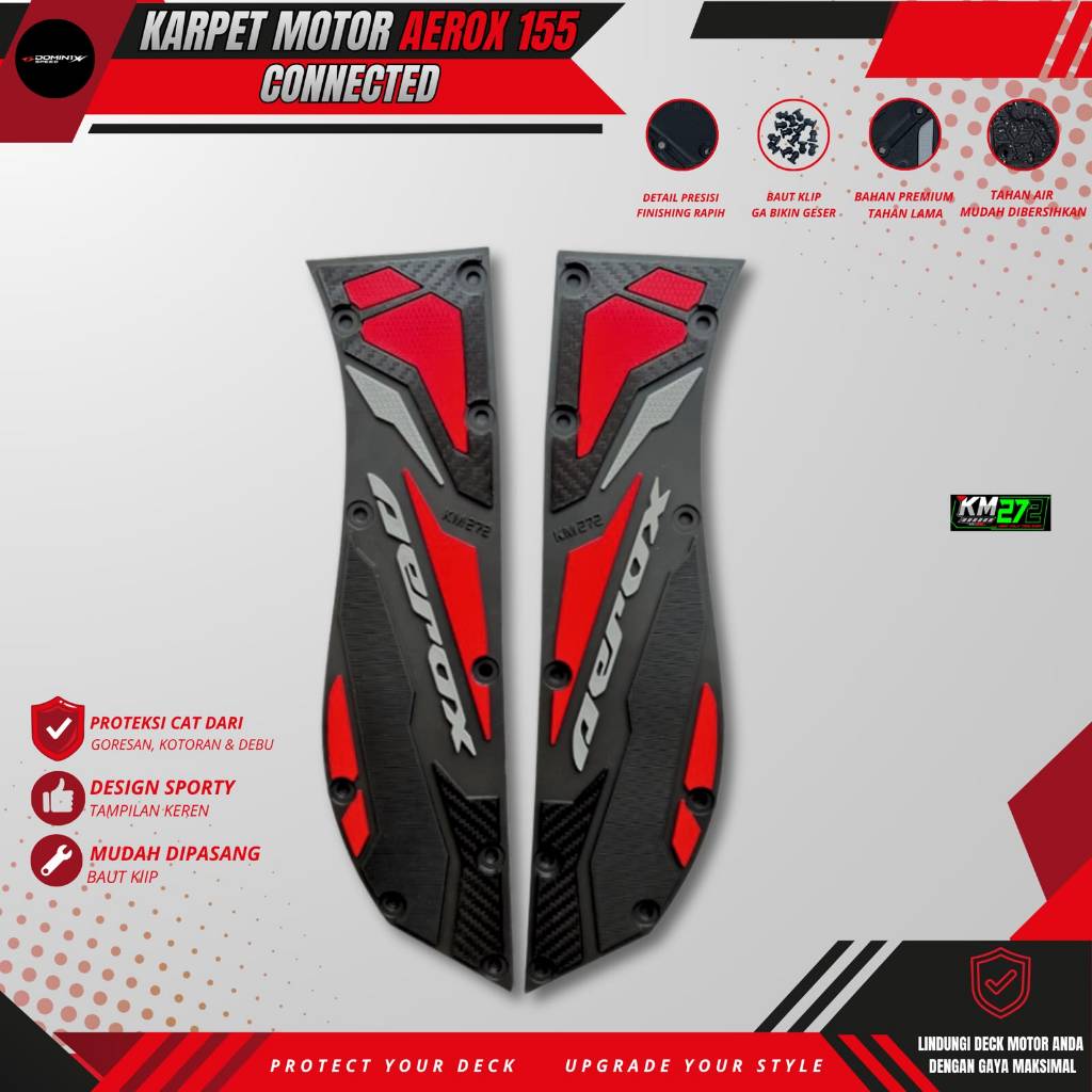 Karpet motor Aerox 155 - Alas Kaki Motor Aerox 155 - Pijakan Kaki Motor Aerox