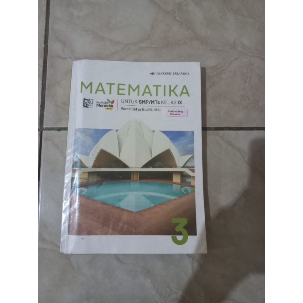 BUKU MATEMATIKA ERLANGGA KELAS 9 SMP ORIGINAL