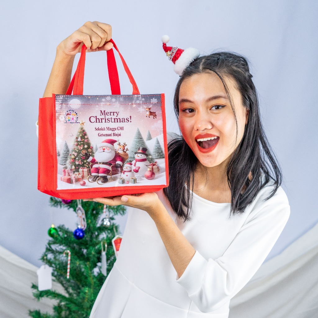 Tas Custom Tas Souvenir Natal Hampers Gereja Tas Sovenir Natal dan Tahun Baru