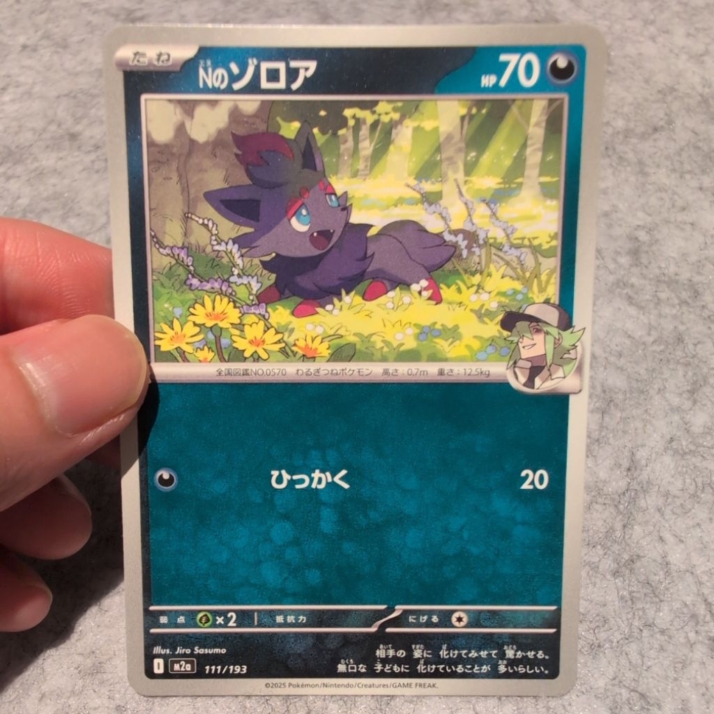 Dijual TCG Pokemon N's Zorua Japan 111/193