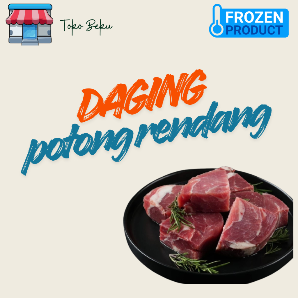 Daging potongan rendang | daging rendang | daging paha belakang 1kg