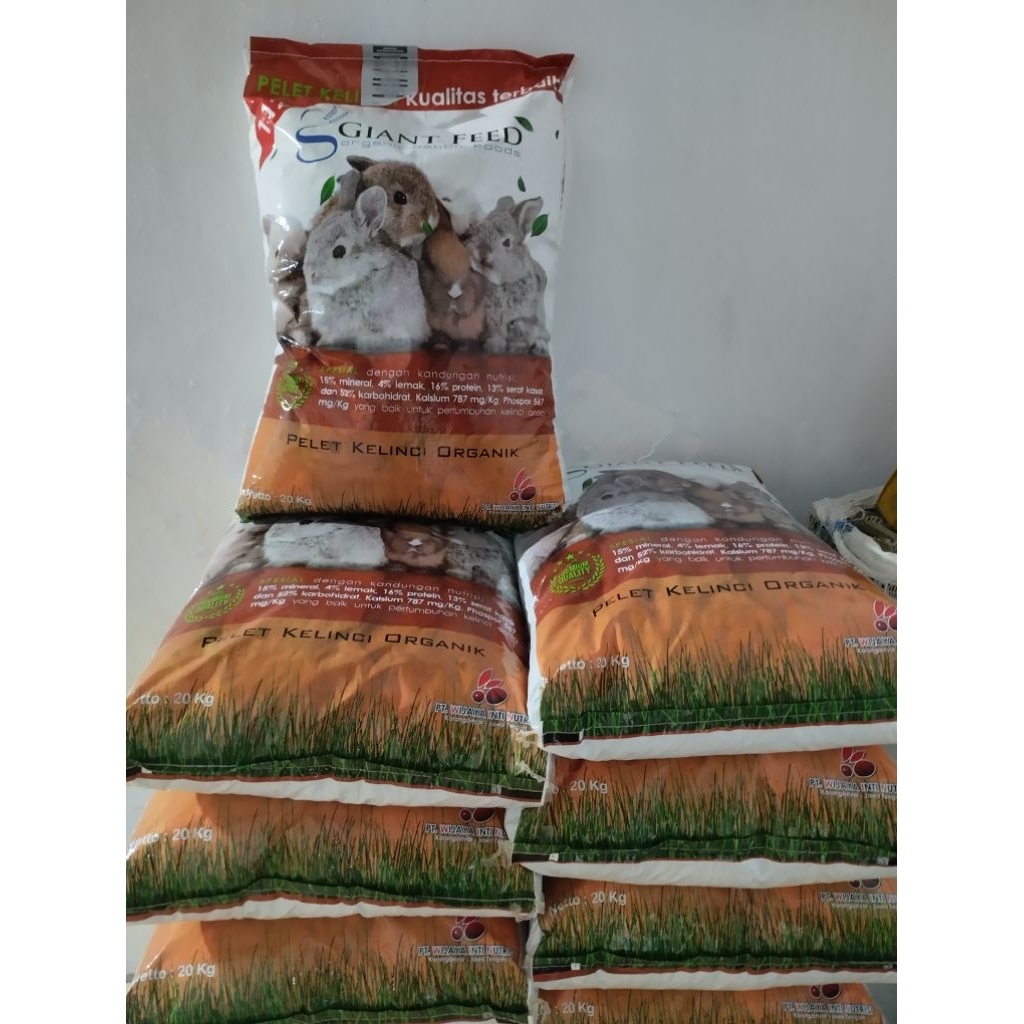 Pelet Kelinci Giant Feed 20 kg