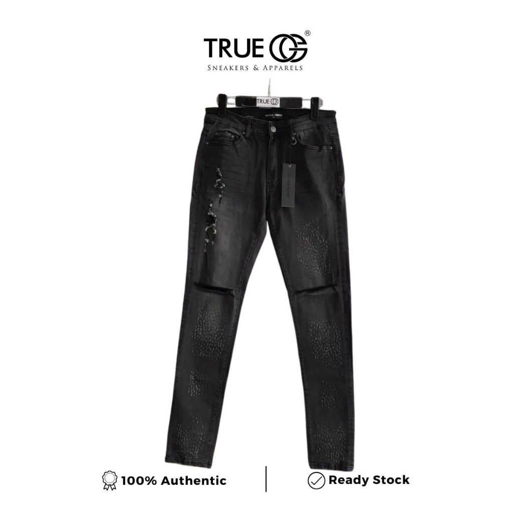 Hyper Denim Fade Black Grenade Jeans