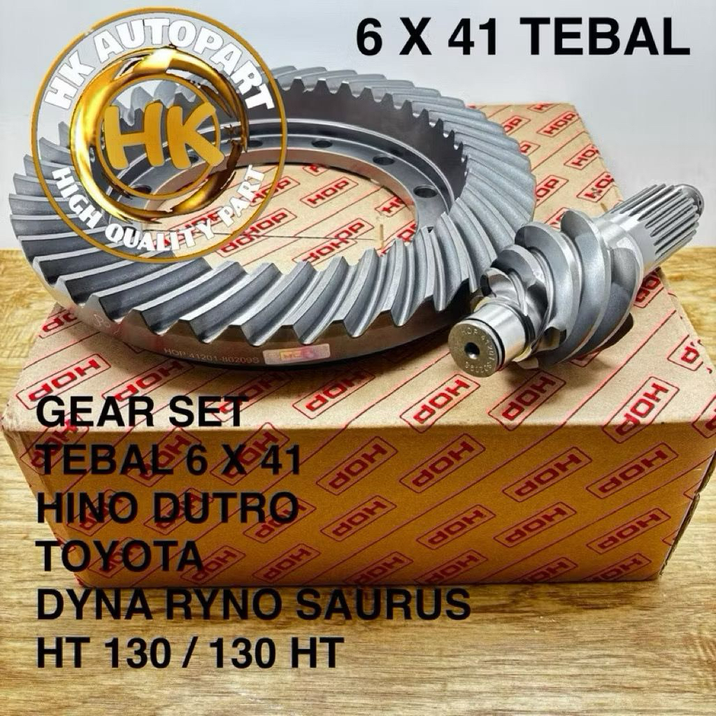 GEAR SET ( TEBAL 6 X 41 ) TOYOTA HINO DUTRO HT125 HT130 130HT 125HT 6X41 TEBEL HT 125 130 HT GIGI GA