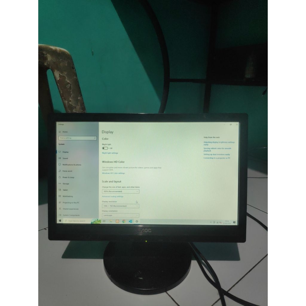 Monitor 16 Inch AOC Normal
