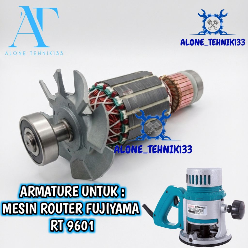 ARMATURE ANGKER MESIN ROUTER FUJIYAMA RT 9601 ANGKER UNTUK MESIN ROUTER FUJIYAMA RT9601 BENZ