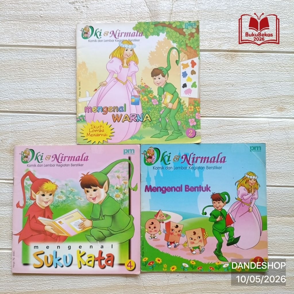(Minus) Oki & Nirmala - Komik dan Lembar Kegiatan - Buku Anak Bekas Preloved