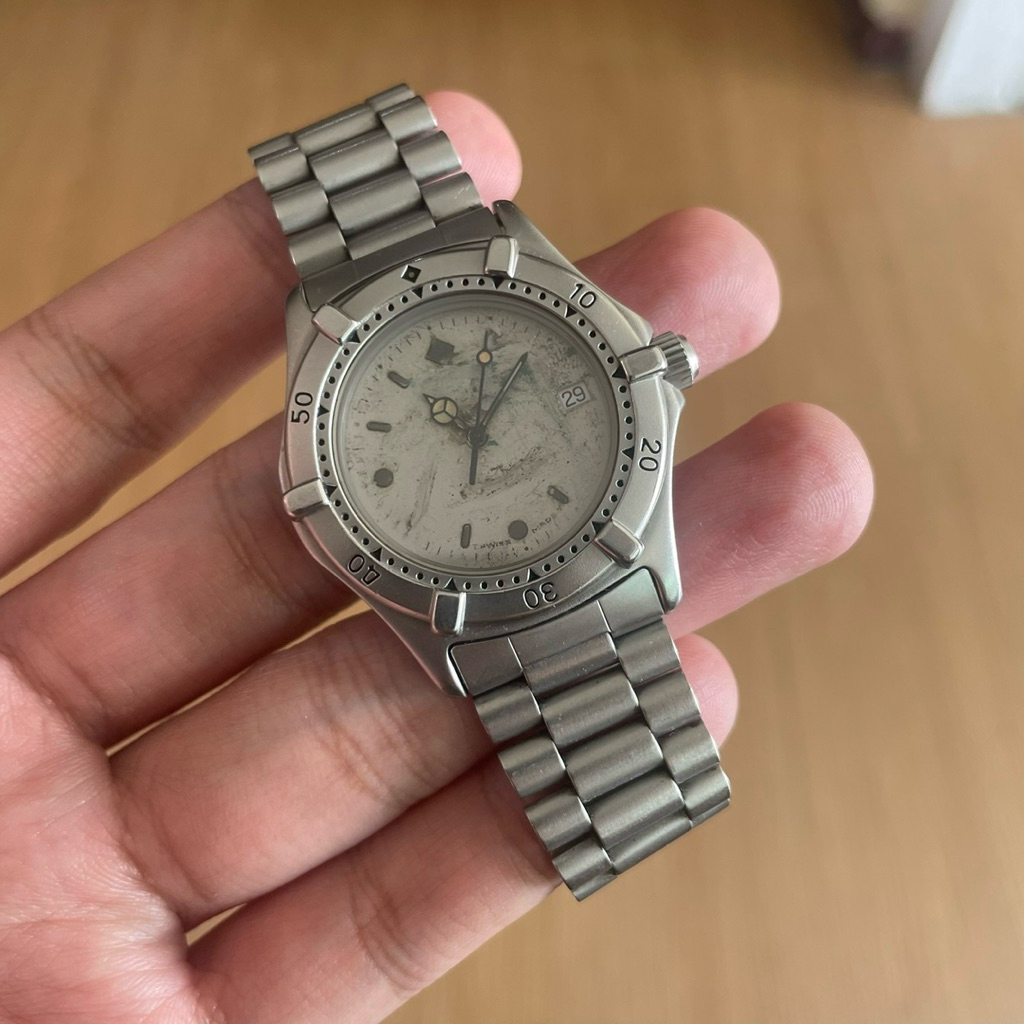 Tag Heuer 2000 Series 962.213-2 Quartz Boys Size Vintage Swiss Made Sapphire Crystal