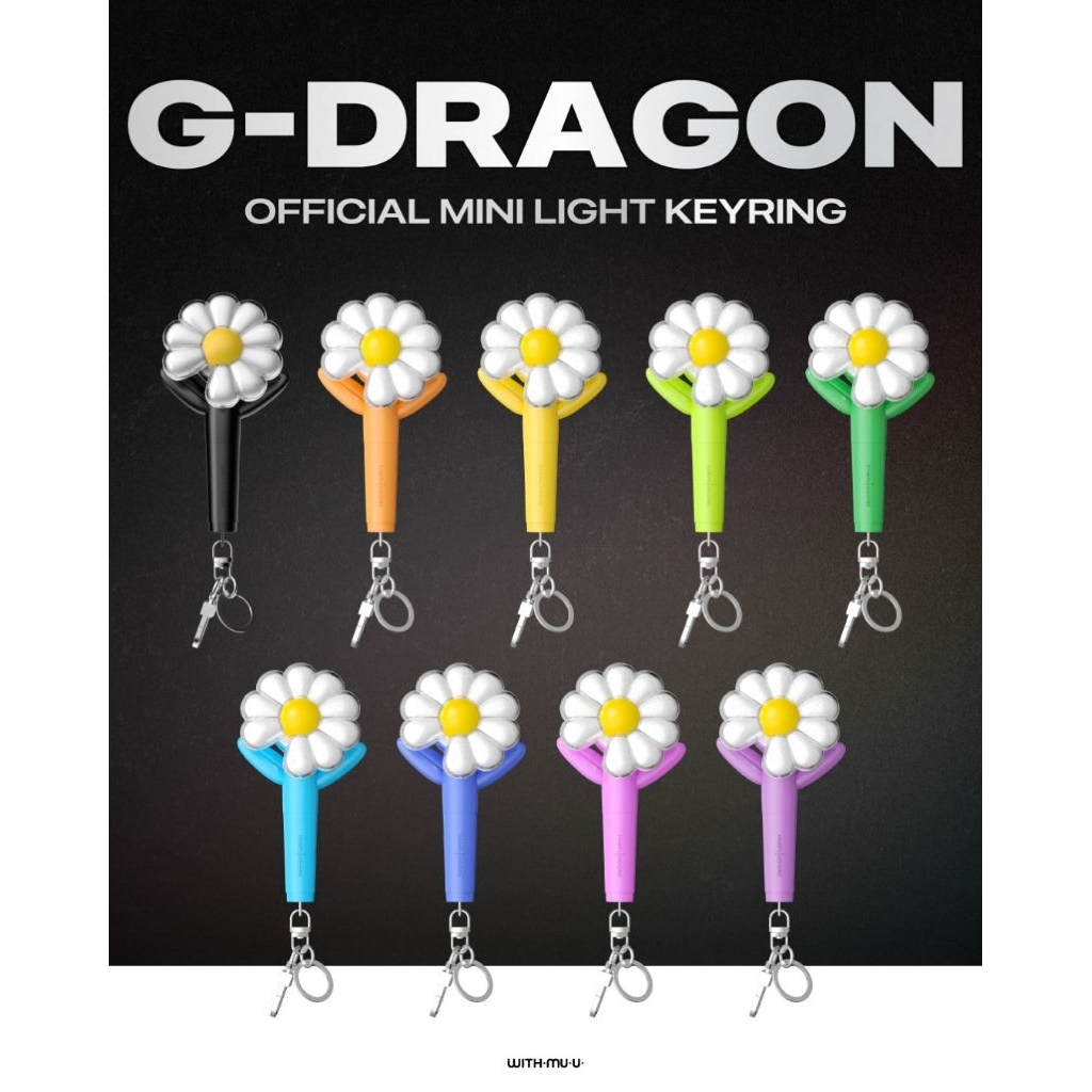 Baca Deskripsi [PreOrder] G-DRAGON OFFICIAL MINI LIGHT KEYRING - Bigbang Lightstick VIP Membership t