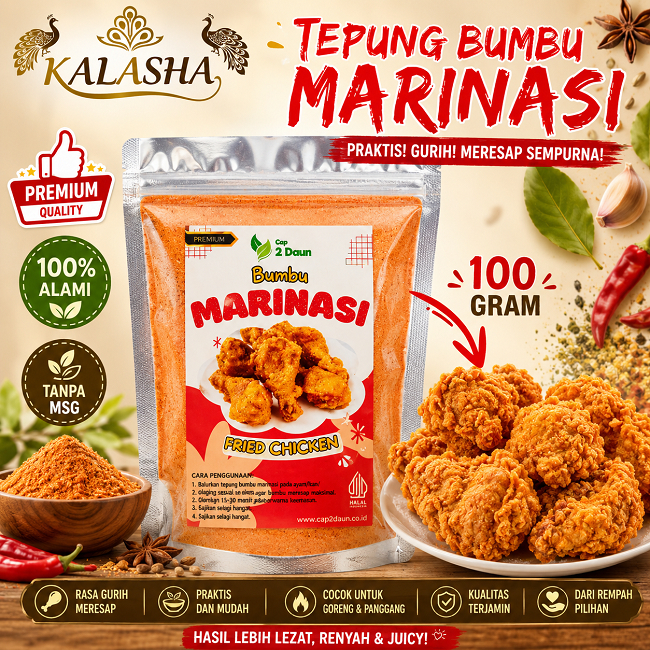 Tepung Marinasi Ayam Praktis - Bumbu Marinasi Fried Chicken - Resep Ayam KFC